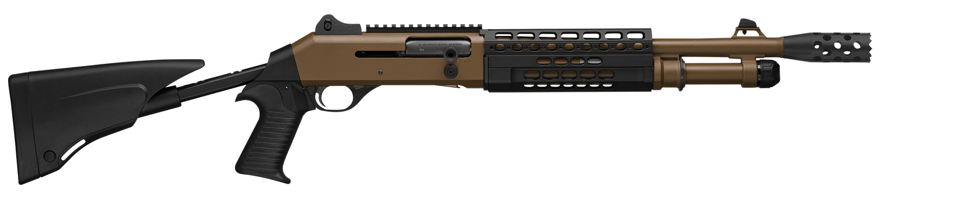 M4 A1 Battle Brown 14″ + DOOR-BREACHER